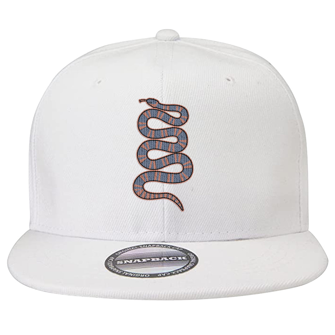 Skyline 1s Snapback Hat | Coiled Snake, White