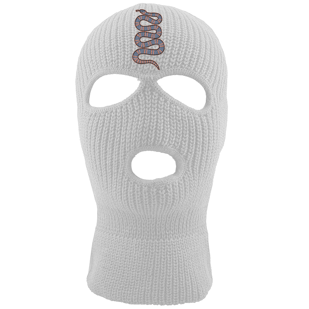 Skyline 1s Ski Mask | Coiled Snake, White