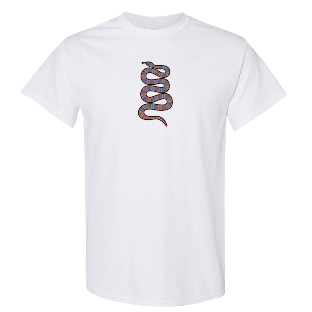 Skyline 1s T Shirt | Coiled Snake, White