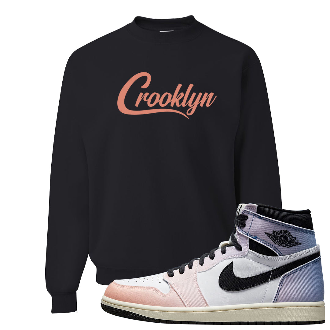 Skyline 1s Crewneck Sweatshirt | Crooklyn, Black