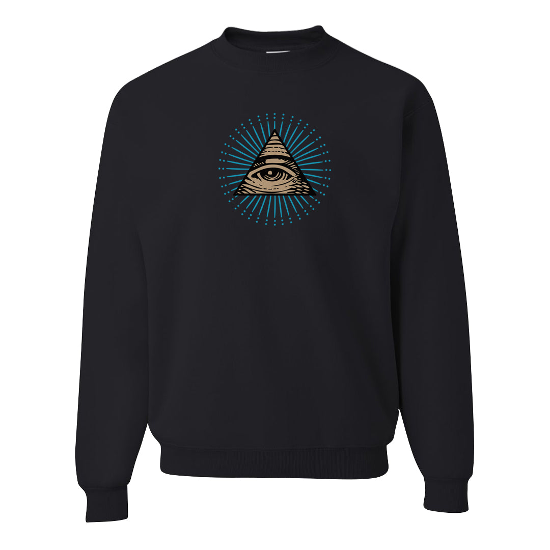 Salt Lake City Elevate 1s Crewneck Sweatshirt | All Seeing Eye, Black