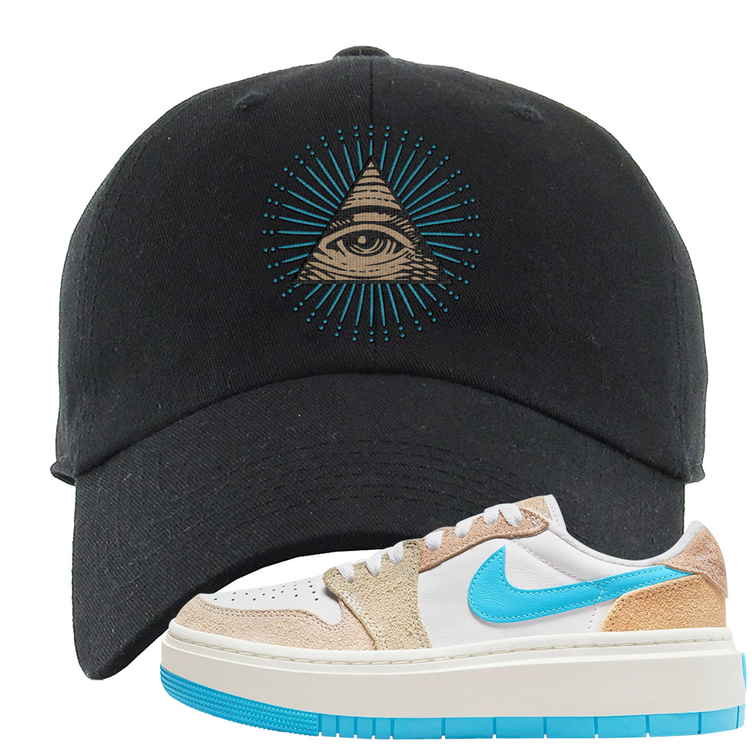 Salt Lake City Elevate 1s Dad Hat | All Seeing Eye, Black