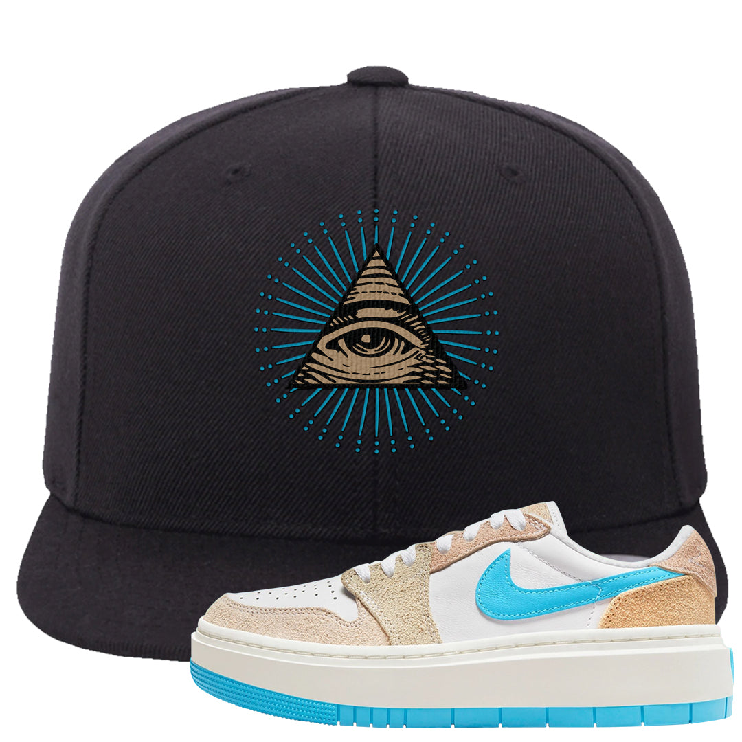 Salt Lake City Elevate 1s Snapback Hat | All Seeing Eye, Black