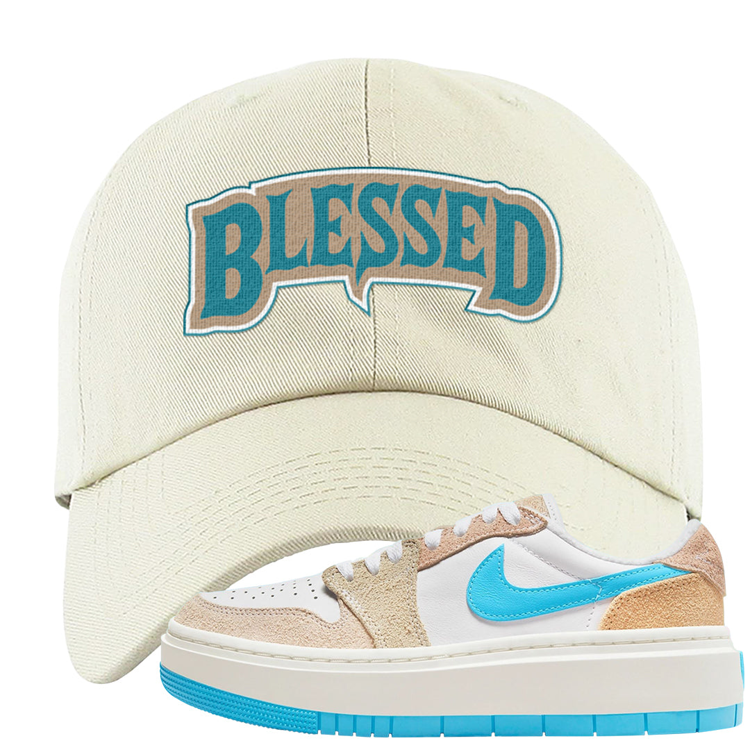 Salt Lake City Elevate 1s Dad Hat | Blessed Arch, White