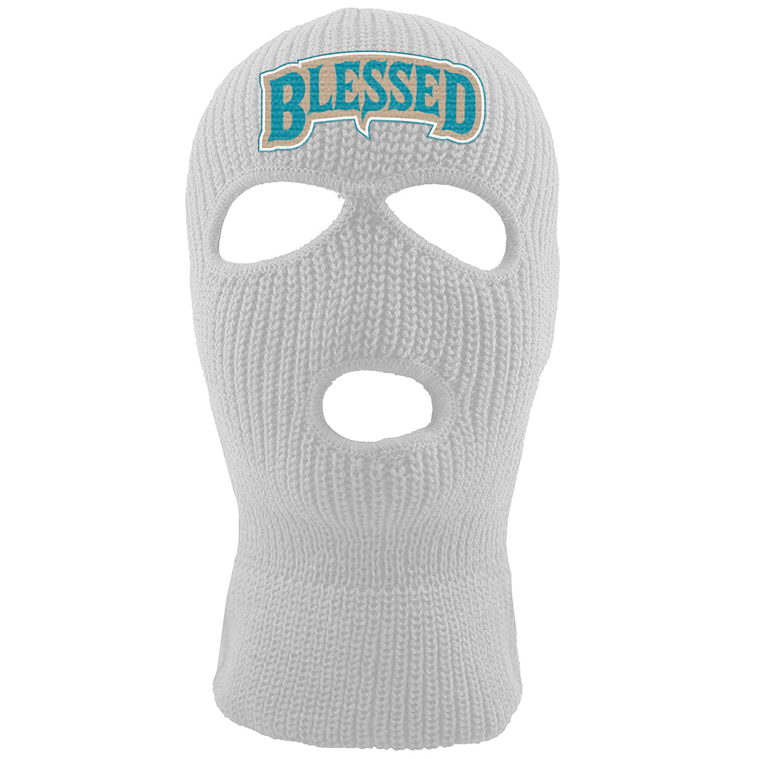 Salt Lake City Elevate 1s Ski Mask | Blessed Arch, White