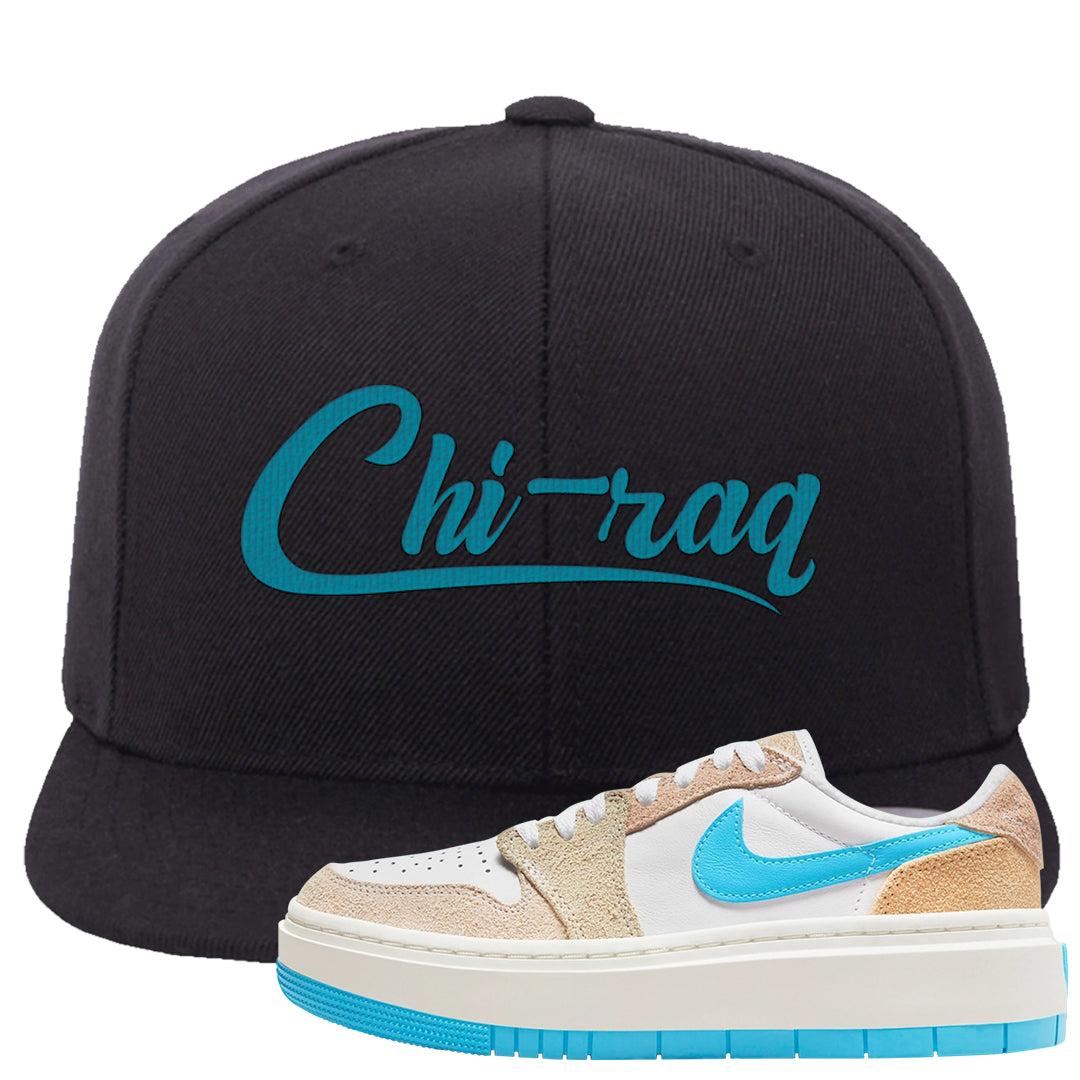 Salt Lake City Elevate 1s Snapback Hat | Chiraq, Black