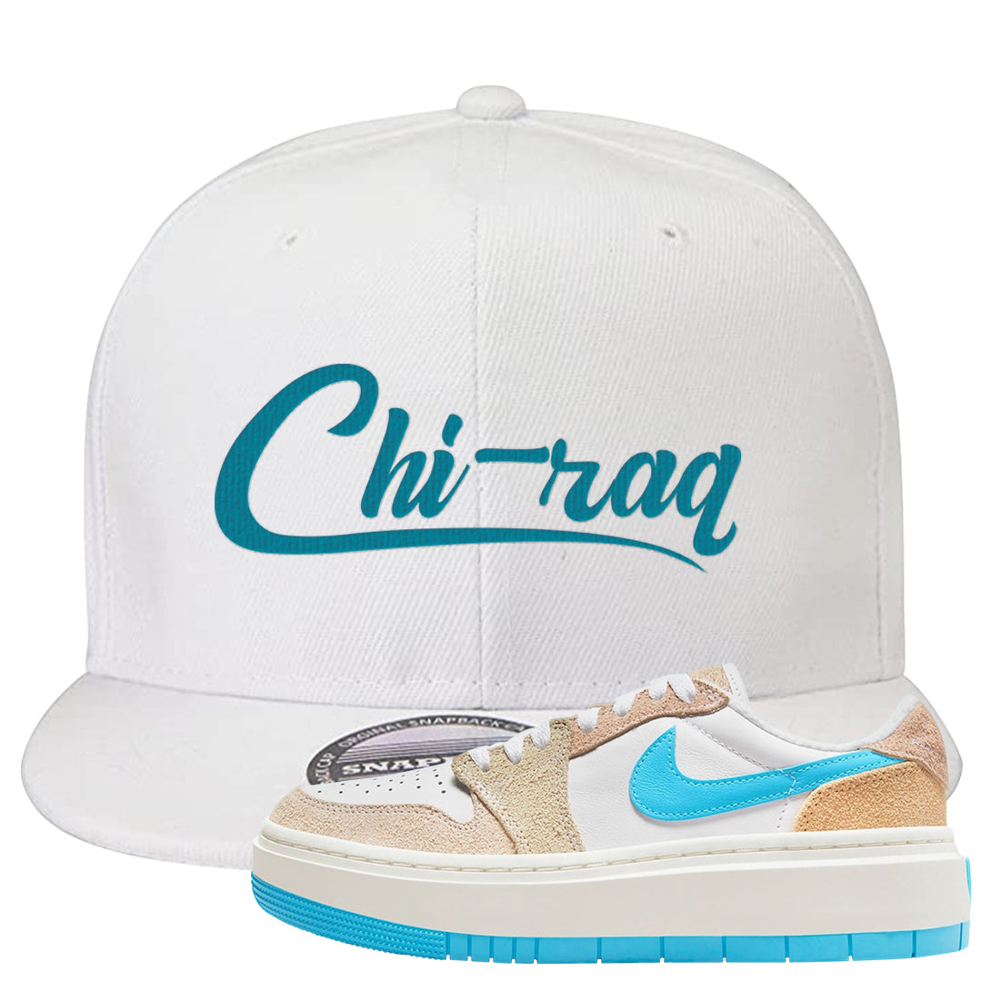 Salt Lake City Elevate 1s Snapback Hat | Chiraq, White