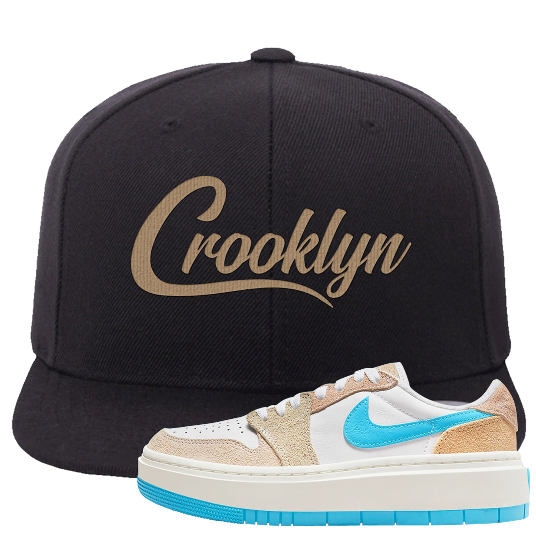 Salt Lake City Elevate 1s Snapback Hat | Crooklyn, Black