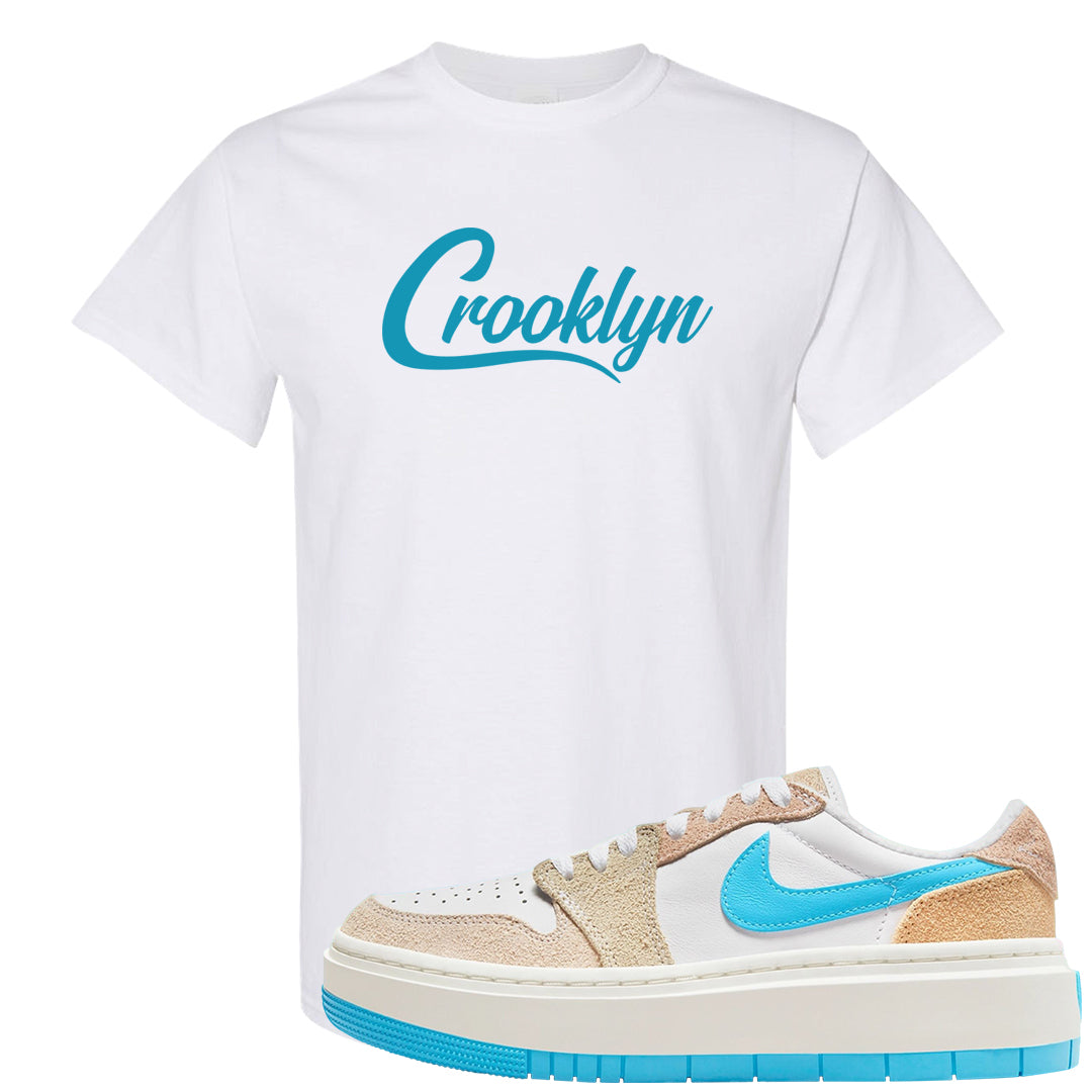 Salt Lake City Elevate 1s T Shirt | Crooklyn, White