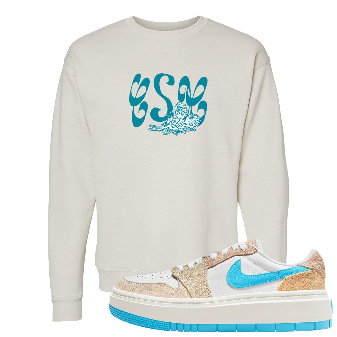 Salt Lake City Elevate 1s Crewneck Sweatshirt | Certified Sneakerhead, Sand
