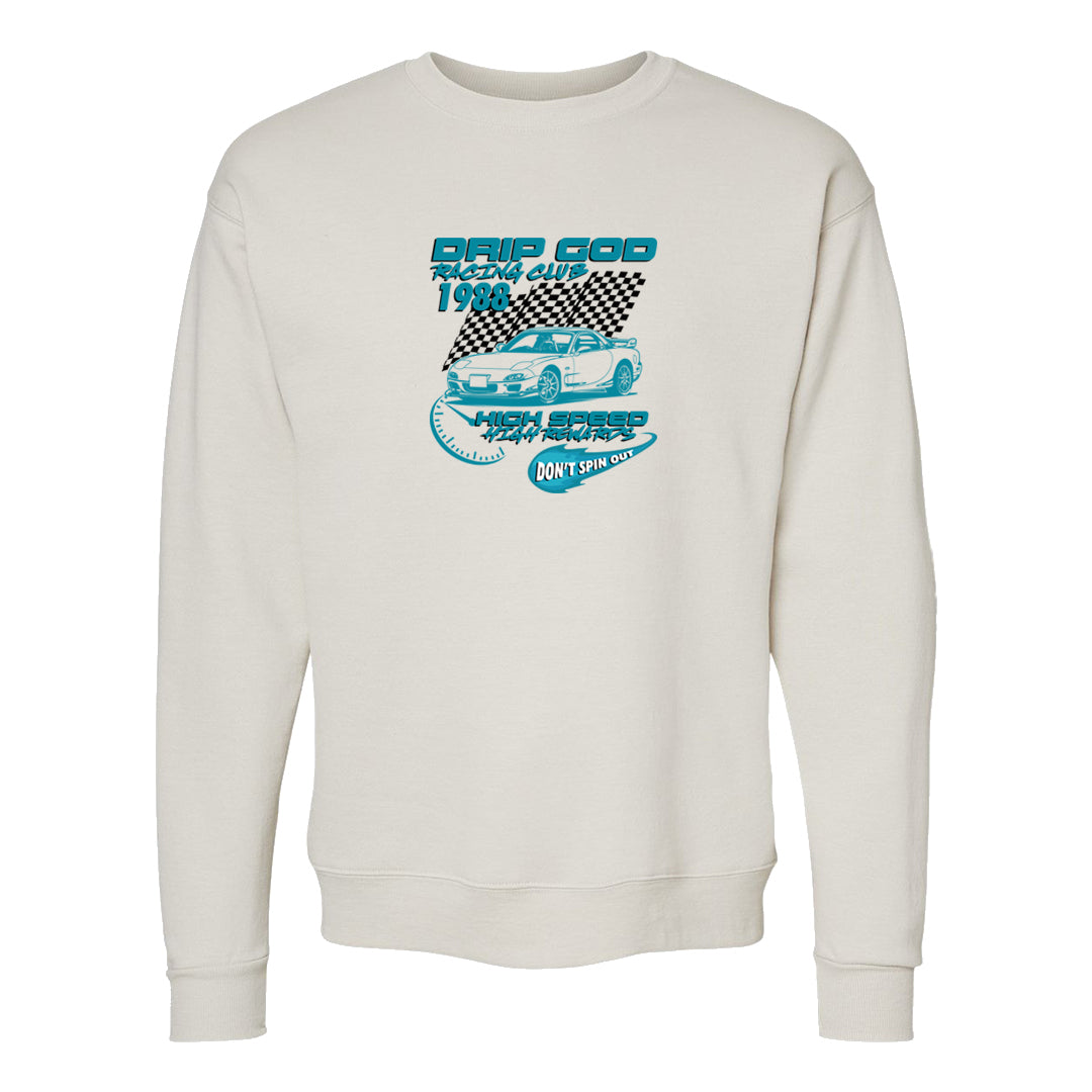 Salt Lake City Elevate 1s Crewneck Sweatshirt | Drip God Racing Club, Sand