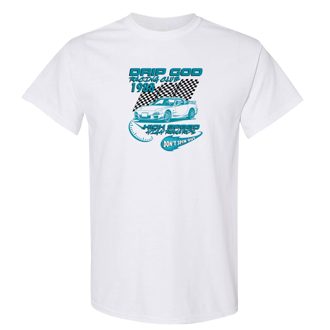 Salt Lake City Elevate 1s T Shirt | Drip God Racing Club, White