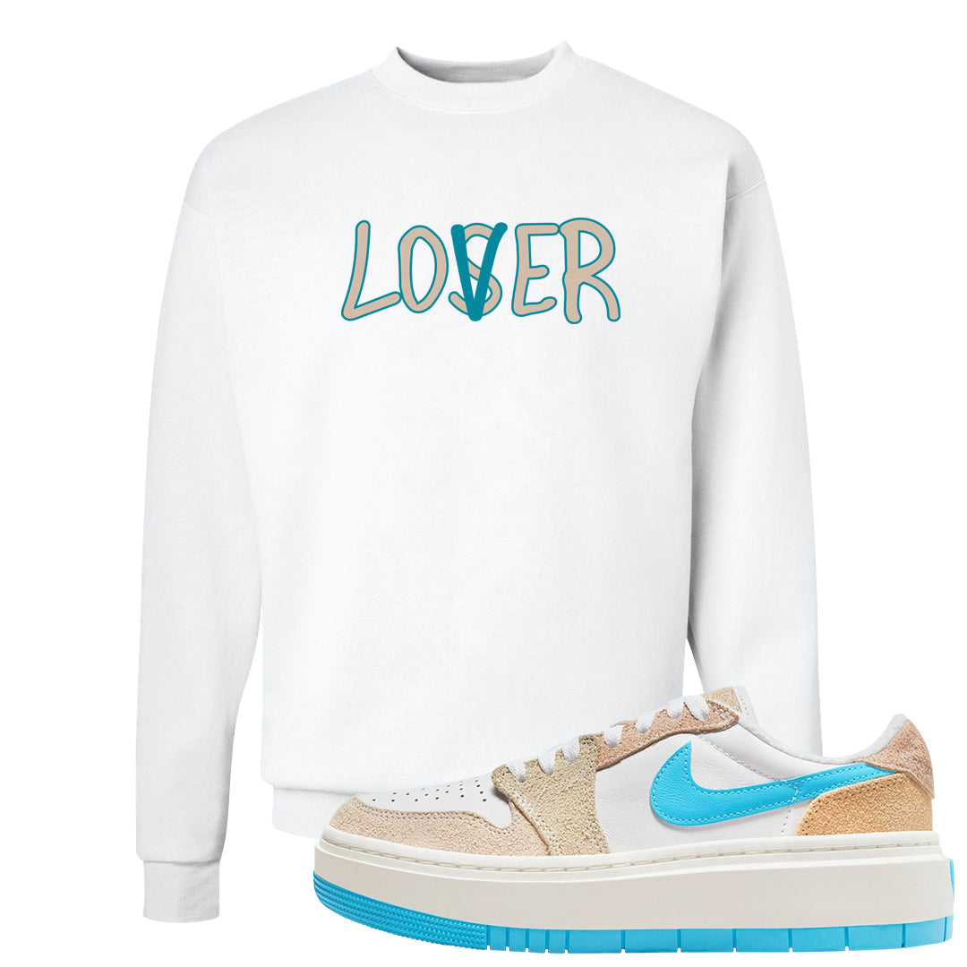 Salt Lake City Elevate 1s Crewneck Sweatshirt | Lover, White
