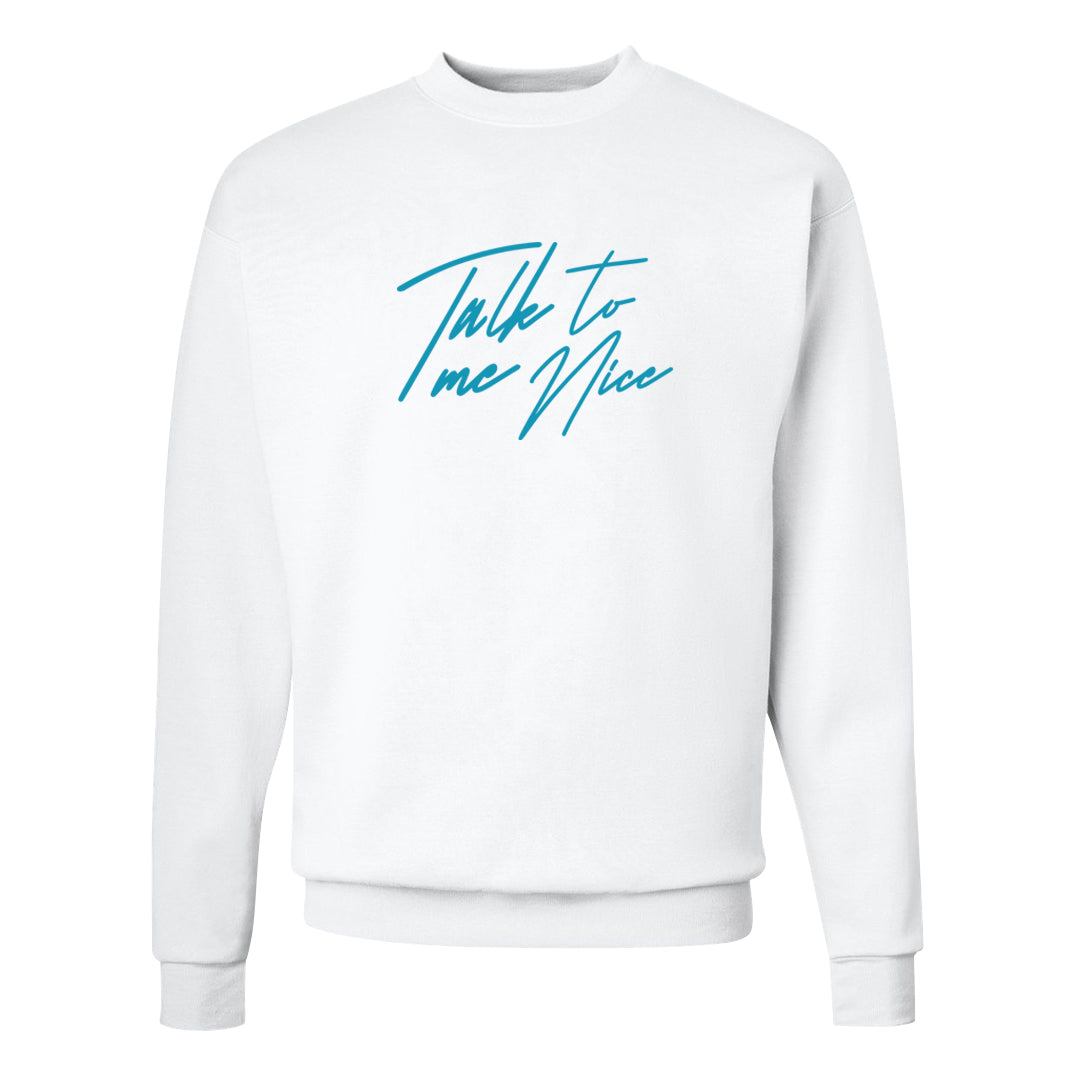 Salt Lake City Elevate 1s Crewneck Sweatshirt | Talk To Me Nice, White