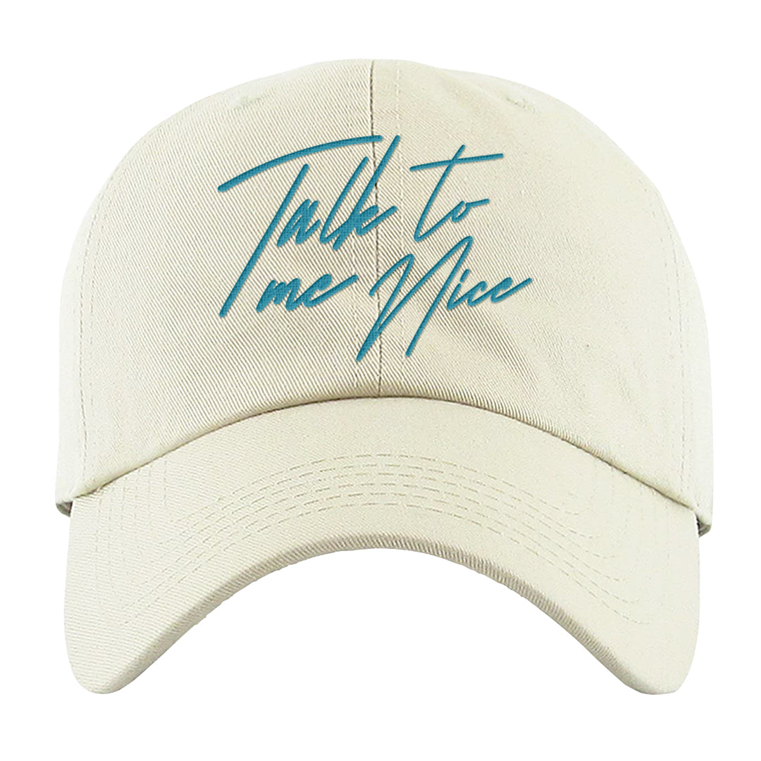 Salt Lake City Elevate 1s Dad Hat | Talk To Me Nice, White