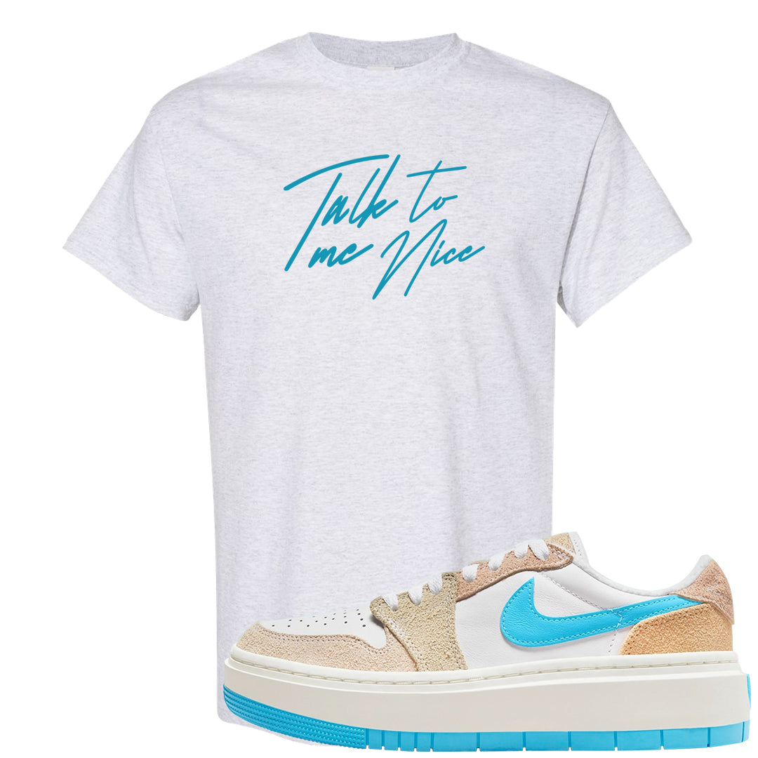 Salt Lake City Elevate 1s T Shirt | Talk To Me Nice, Ash