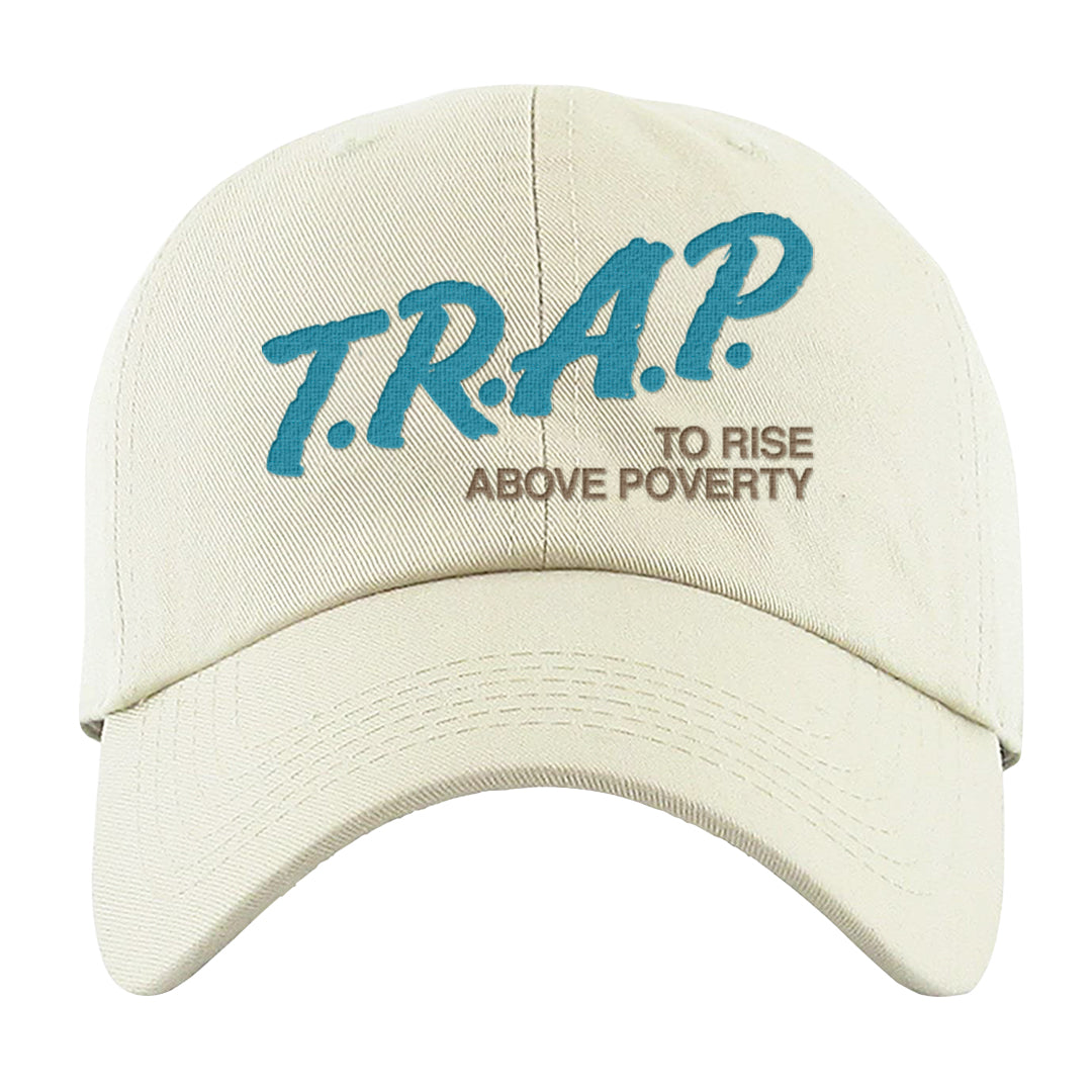Salt Lake City Elevate 1s Dad Hat | Trap To Rise Above Poverty, White