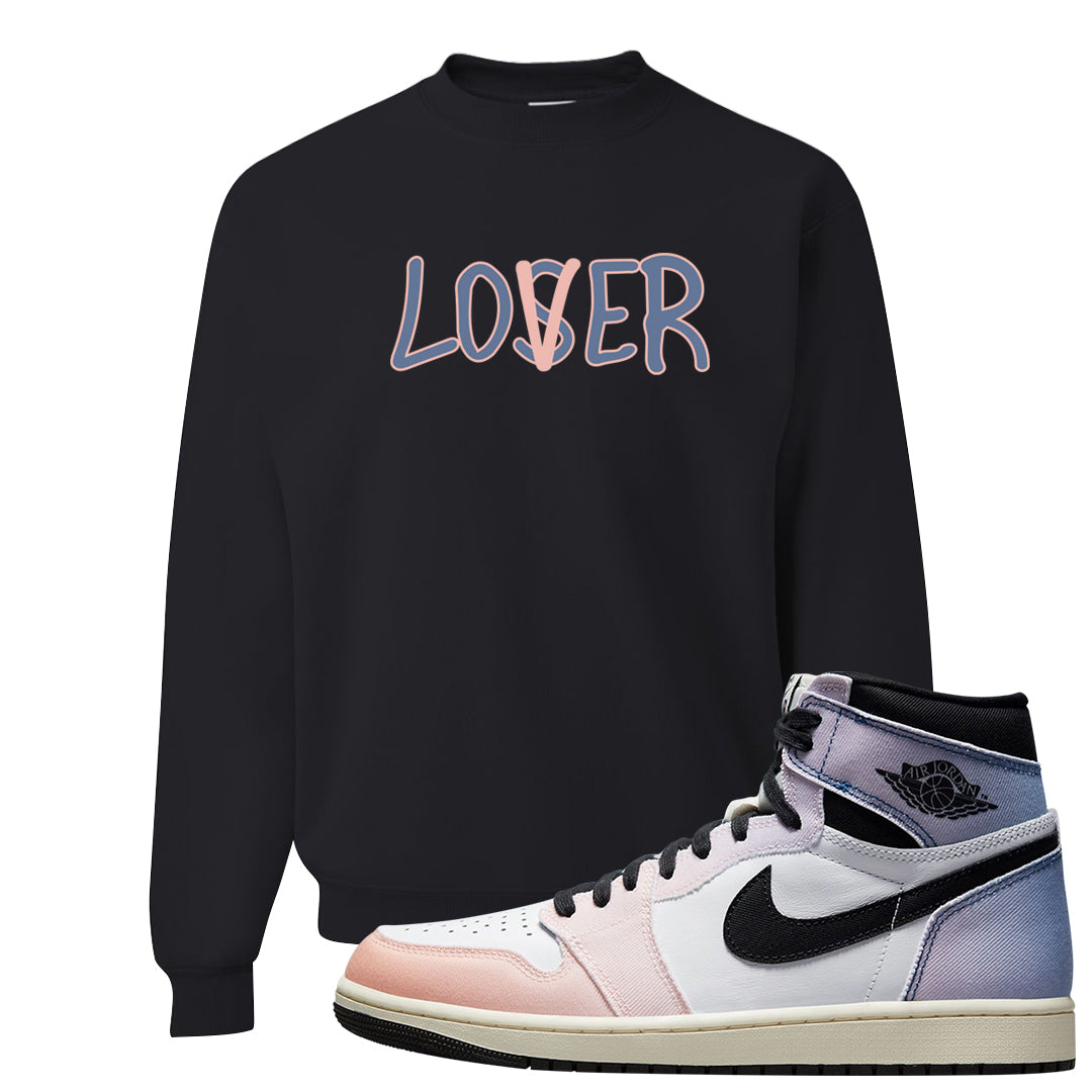 Skyline 1s Crewneck Sweatshirt | Lover, Black