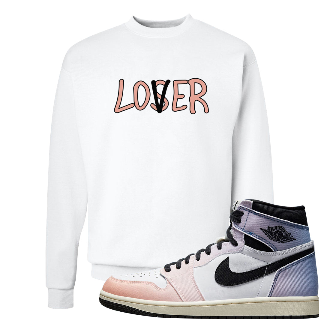 Skyline 1s Crewneck Sweatshirt | Lover, White