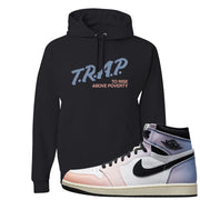 Skyline 1s Hoodie | Trap To Rise Above Poverty, Black