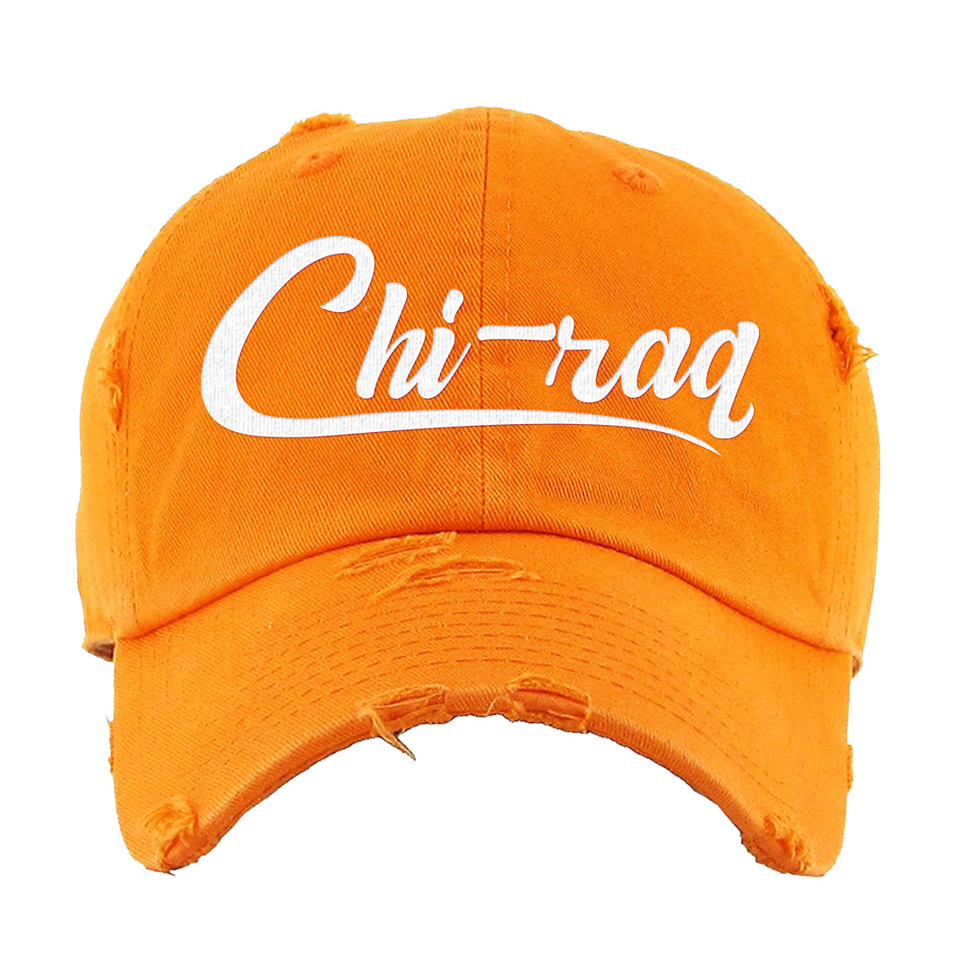 Starfish High 1s Distressed Dad Hat | Chiraq, Orange