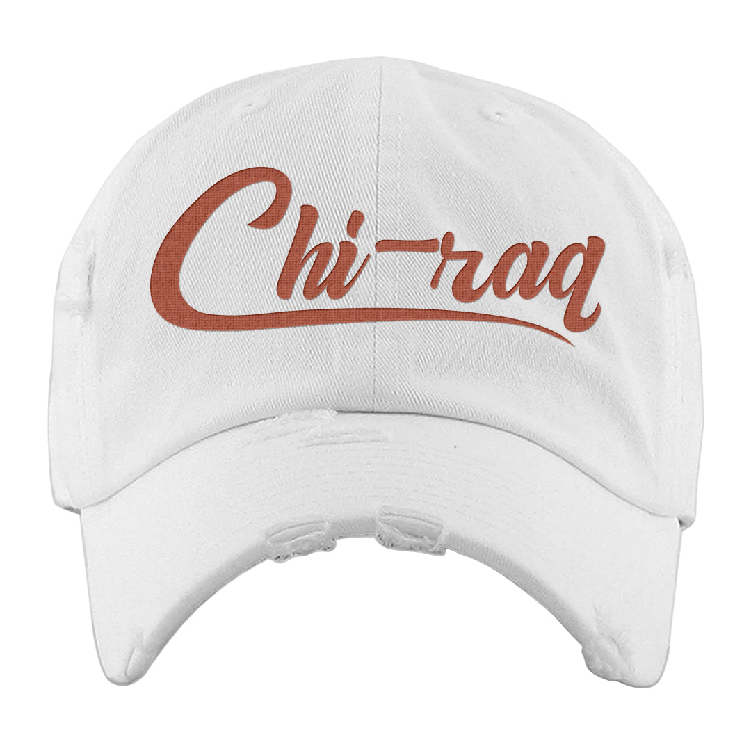 Starfish High 1s Distressed Dad Hat | Chiraq, White