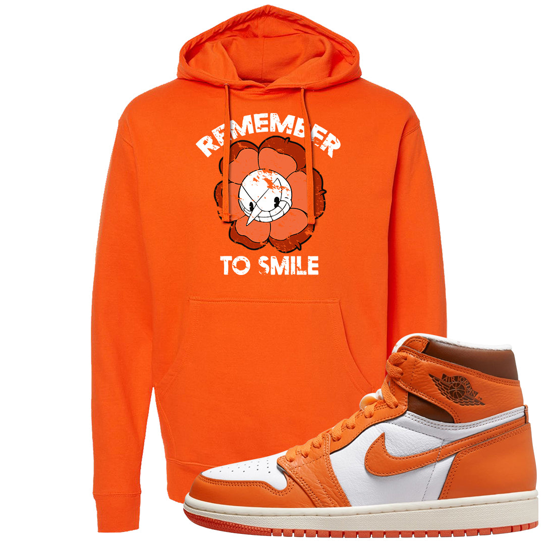 Starfish High 1s Hoodie | Remember To Smile, Orange