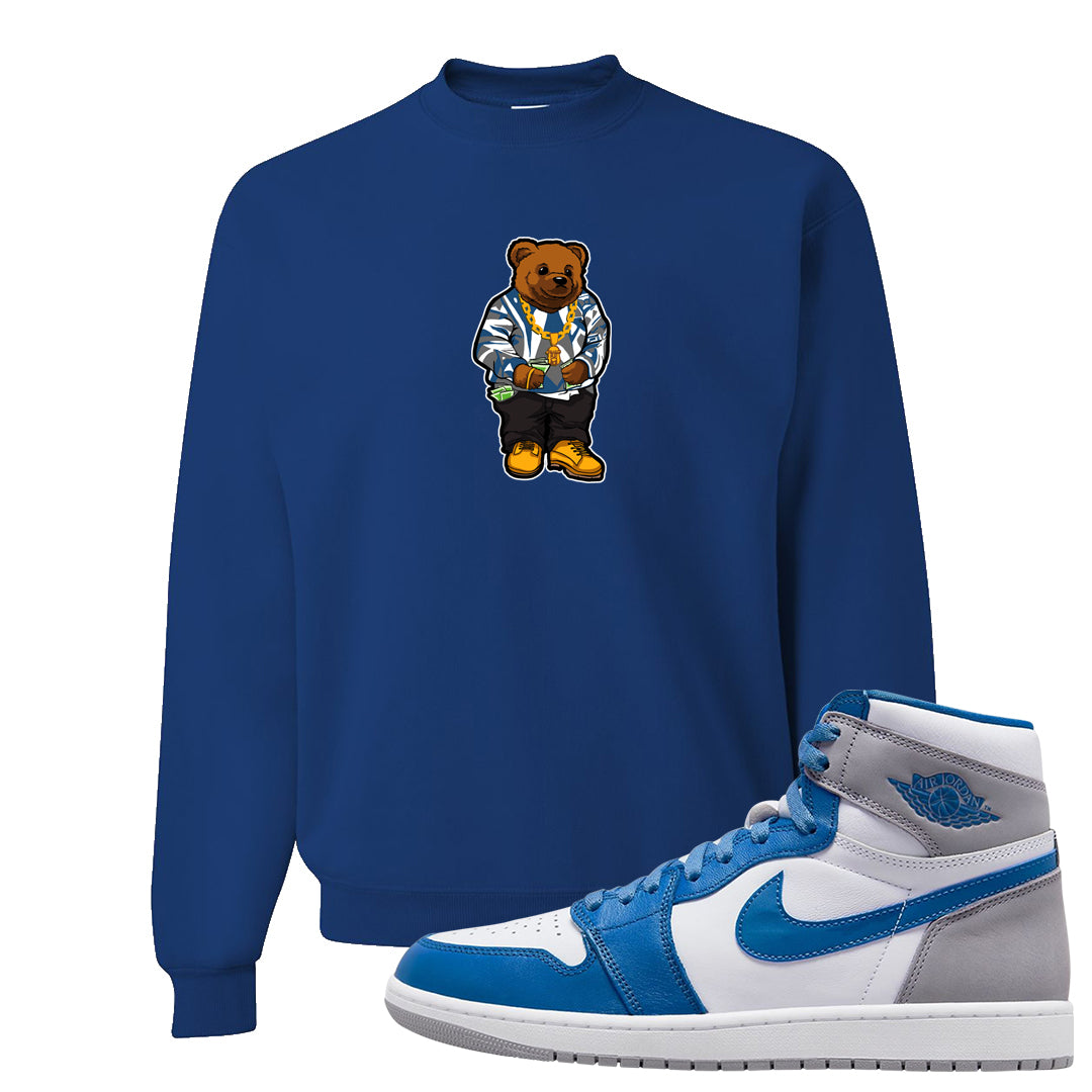 True Blue 1s Crewneck Sweatshirt | Sweater Bear, Royal