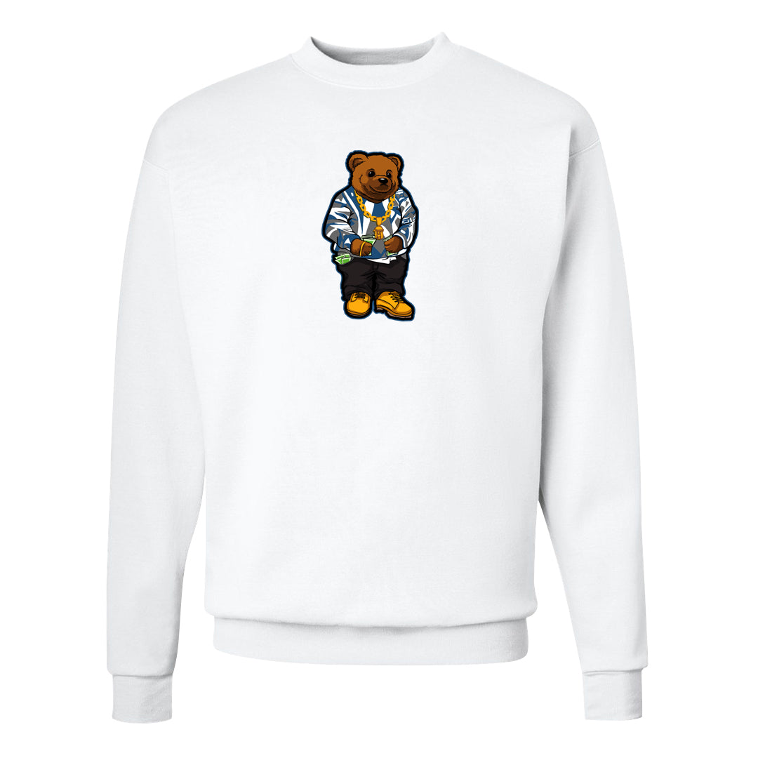 True Blue 1s Crewneck Sweatshirt | Sweater Bear, White