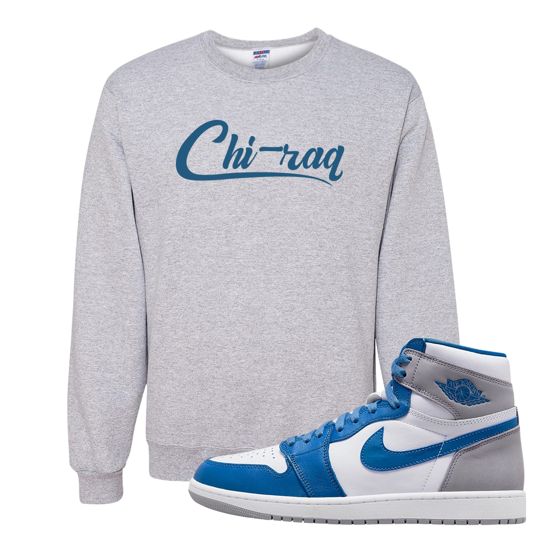 True Blue 1s Crewneck Sweatshirt | Chiraq, Ash