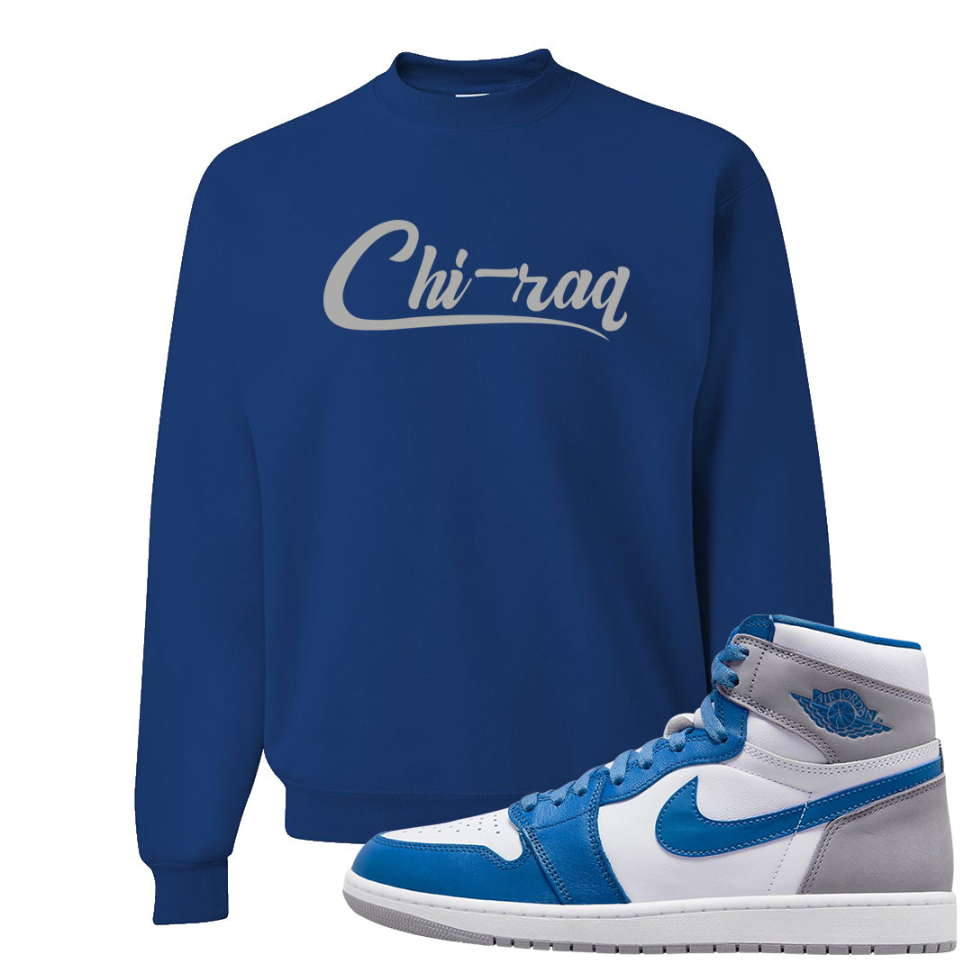 True Blue 1s Crewneck Sweatshirt | Chiraq, Royal