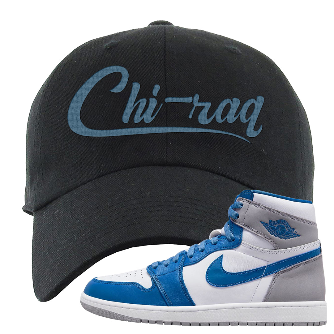 True Blue 1s Dad Hat | Chiraq, Black
