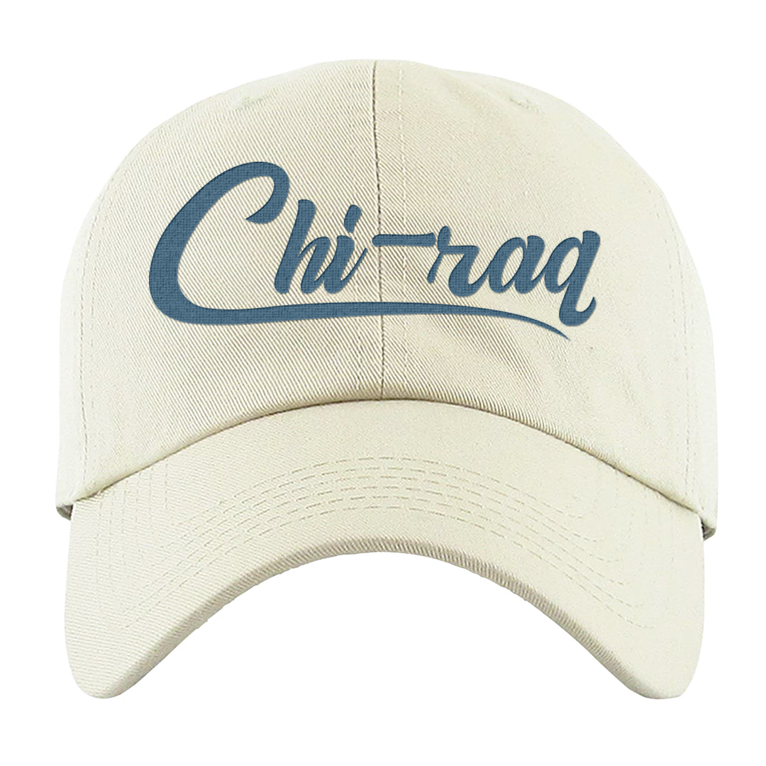 True Blue 1s Dad Hat | Chiraq, White