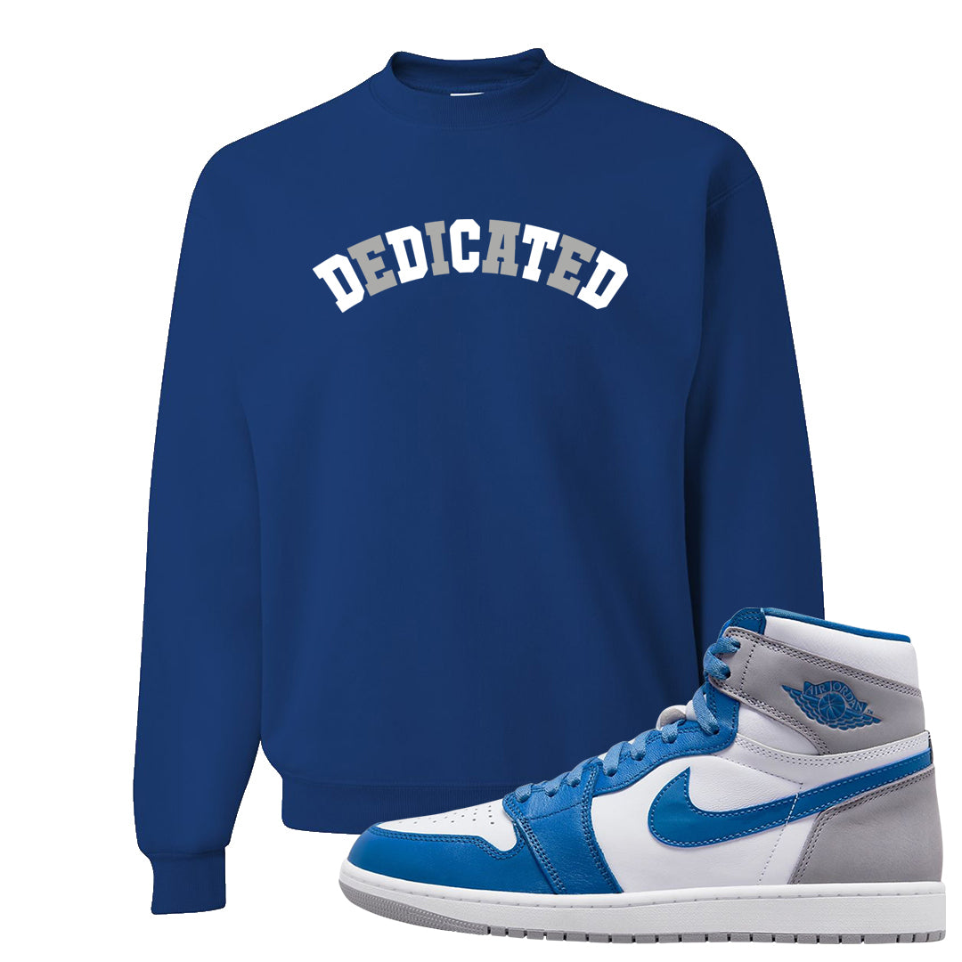 True Blue 1s Crewneck Sweatshirt | Dedicated, Royal