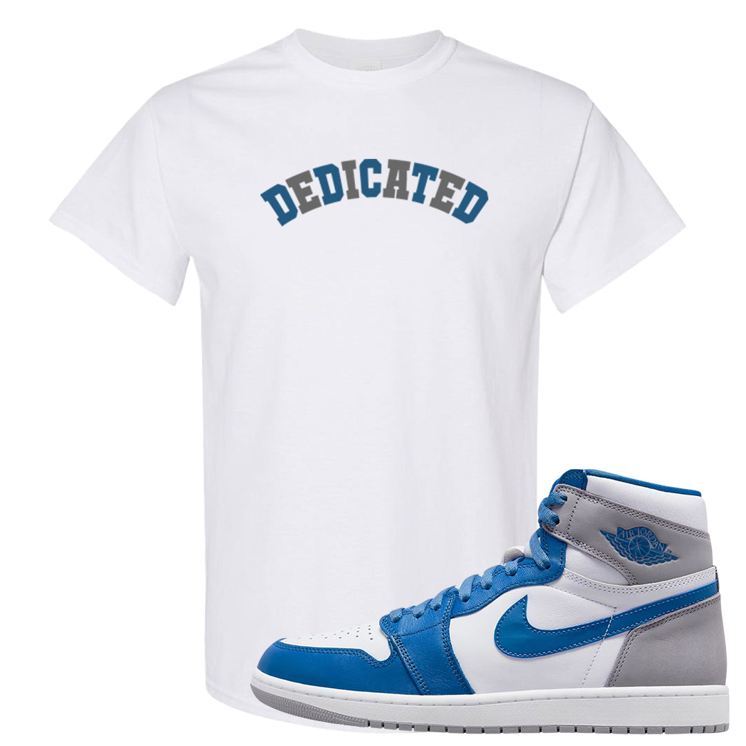 True Blue 1s T Shirt | Dedicated, White