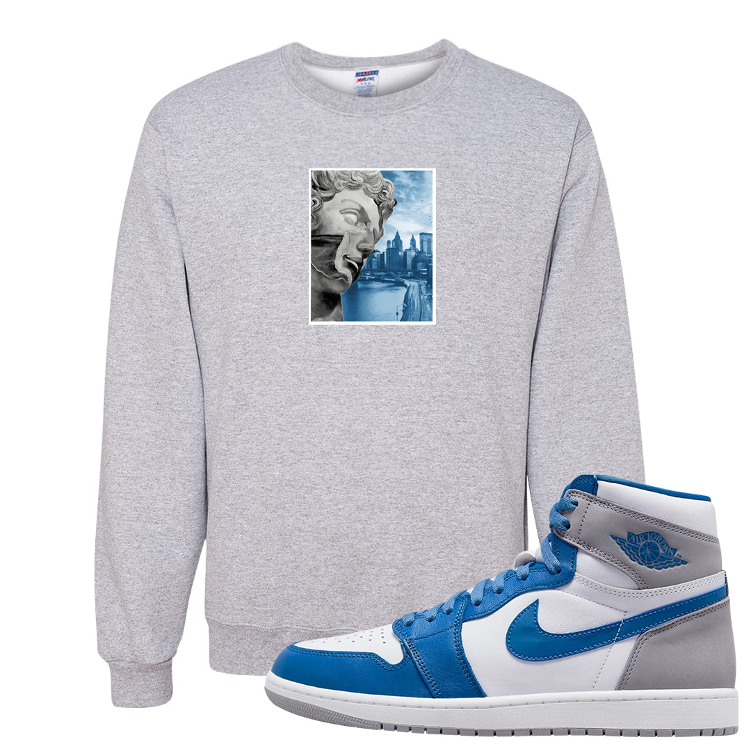True Blue 1s Crewneck Sweatshirt | Miguel, Ash