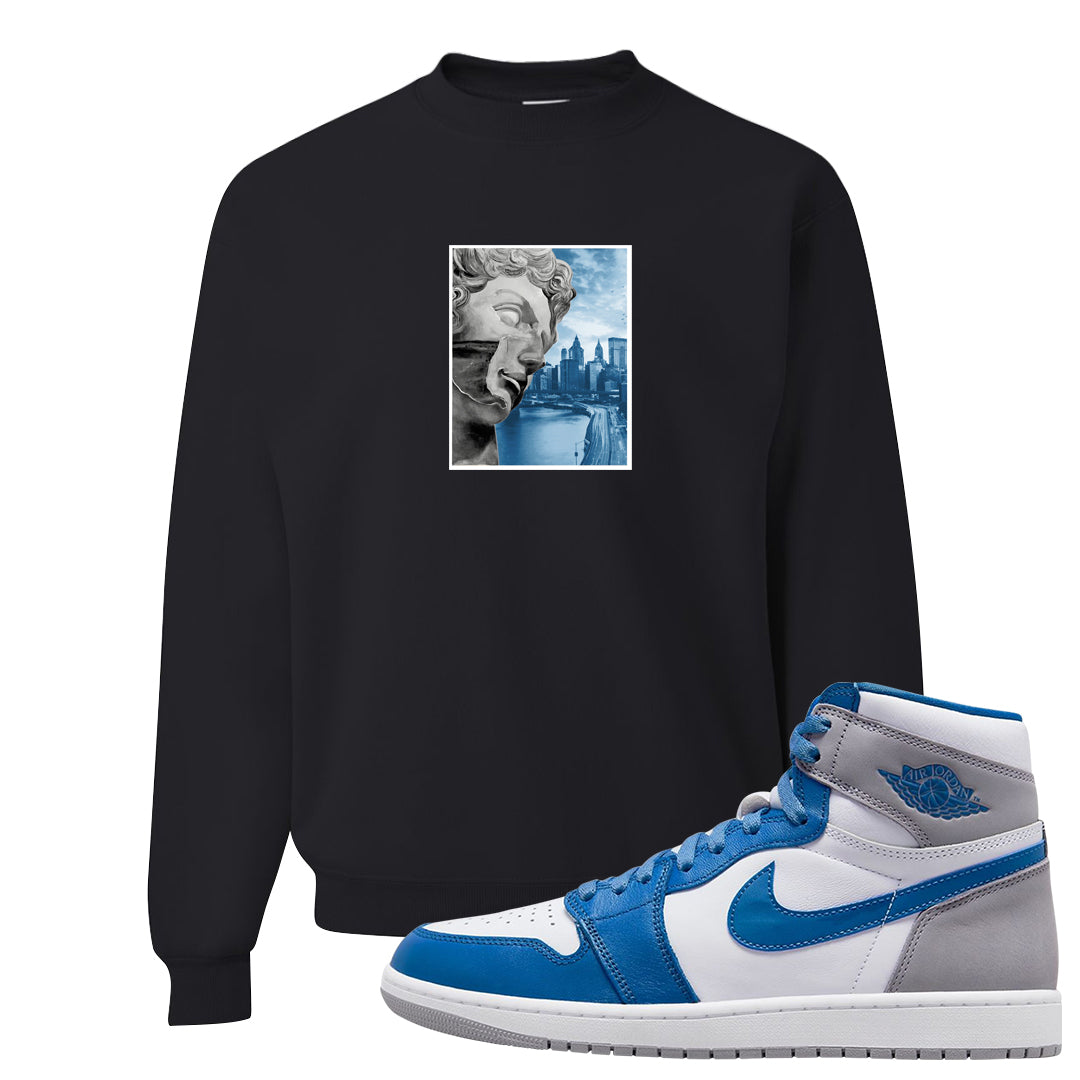 True Blue 1s Crewneck Sweatshirt | Miguel, Black