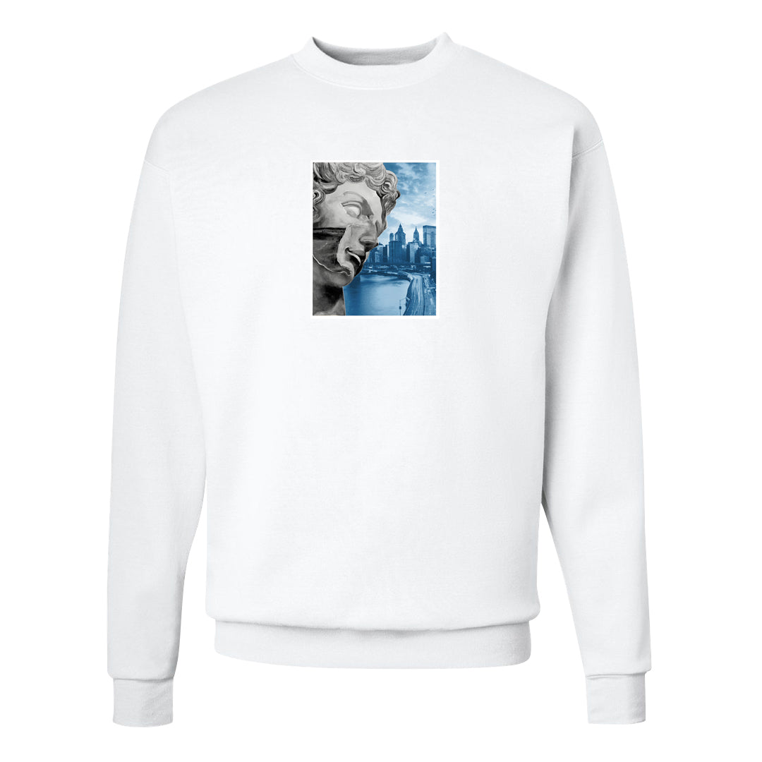 True Blue 1s Crewneck Sweatshirt | Miguel, White