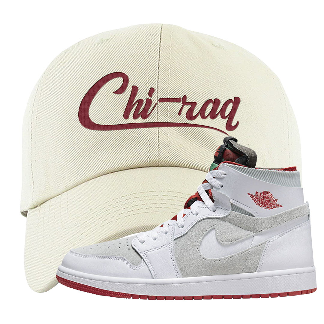 Hare CMFT Zoom 1s Dad Hat | Chiraq, White