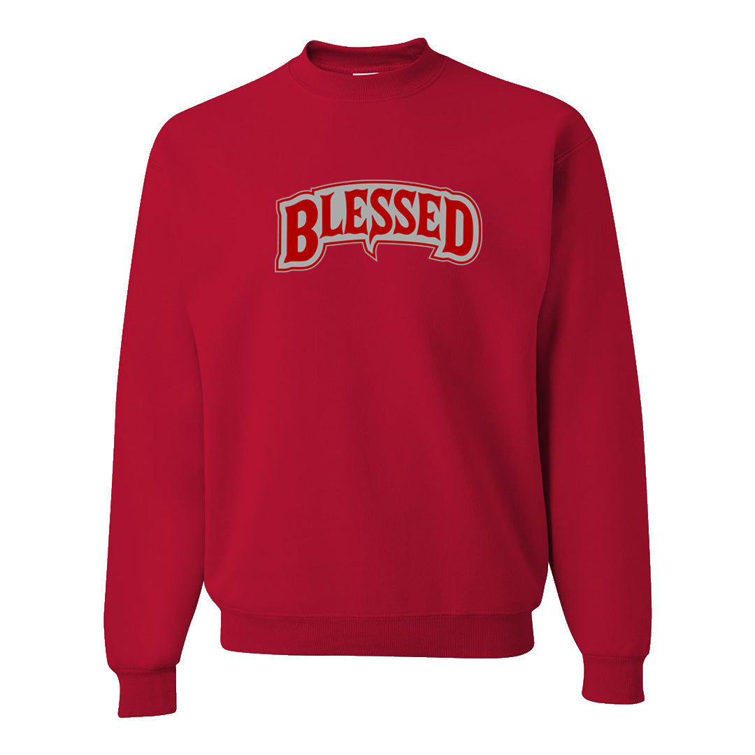 Valentine's Day CMFT Zoom 1s Crewneck Sweatshirt | Blessed Arch, Red
