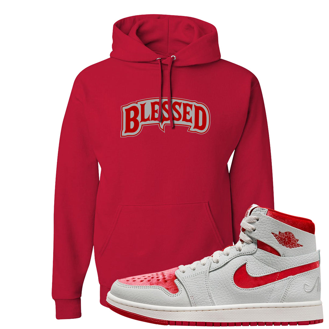 Valentine's Day CMFT Zoom 1s Hoodie | Blessed Arch, Red
