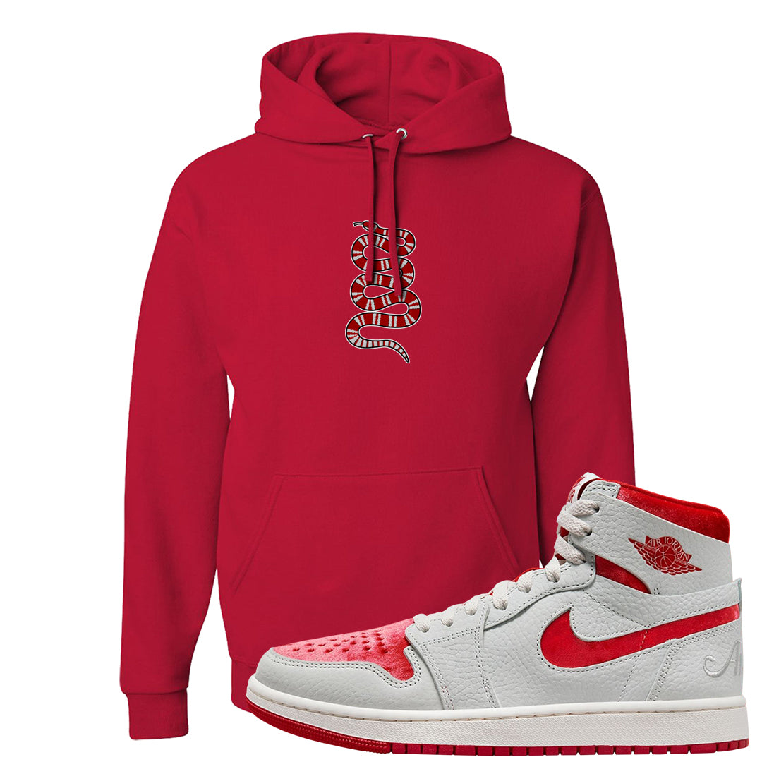 Valentine's Day CMFT Zoom 1s Hoodie | Coiled Snake, Red