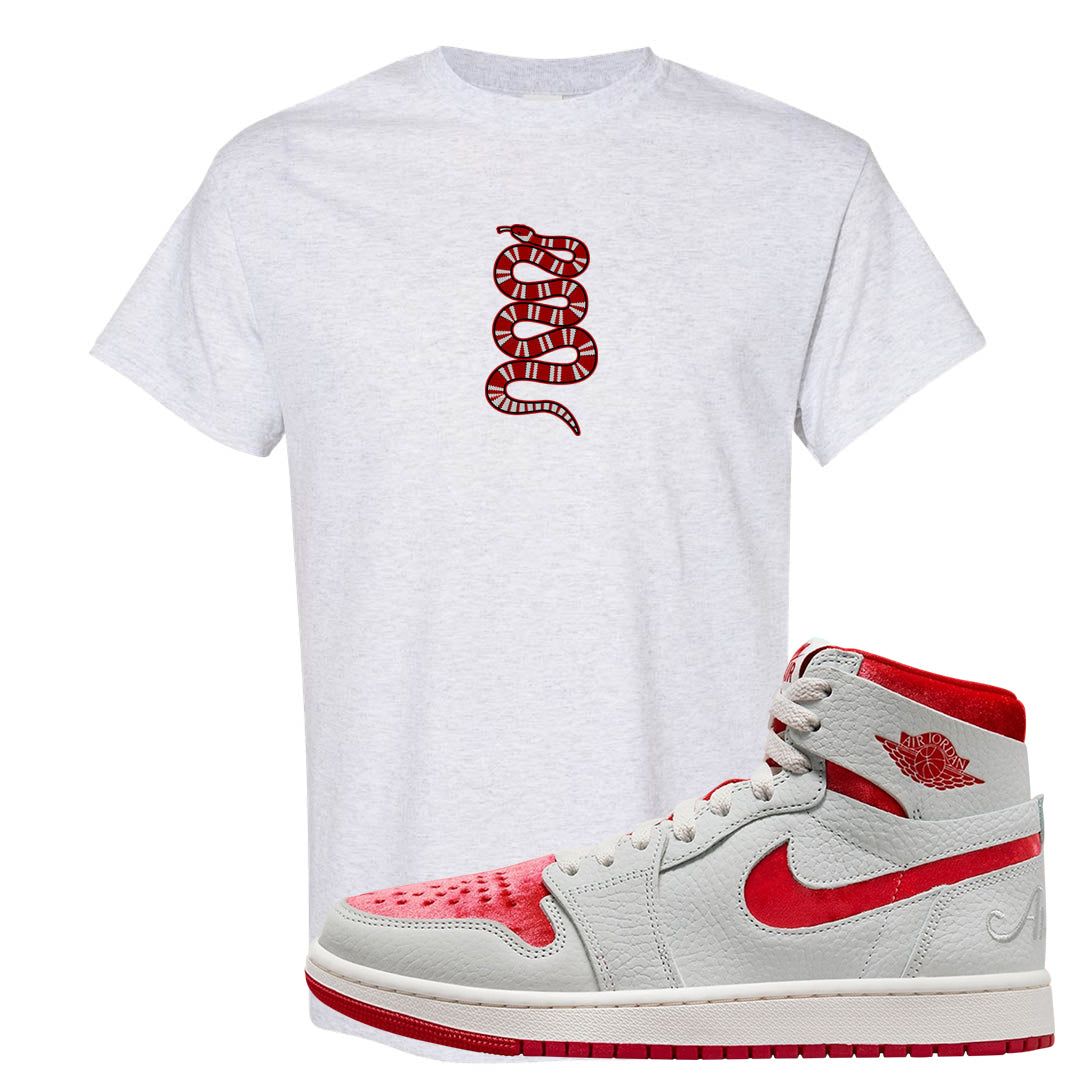 Valentine's Day CMFT Zoom 1s T Shirt | Coiled Snake, Ash