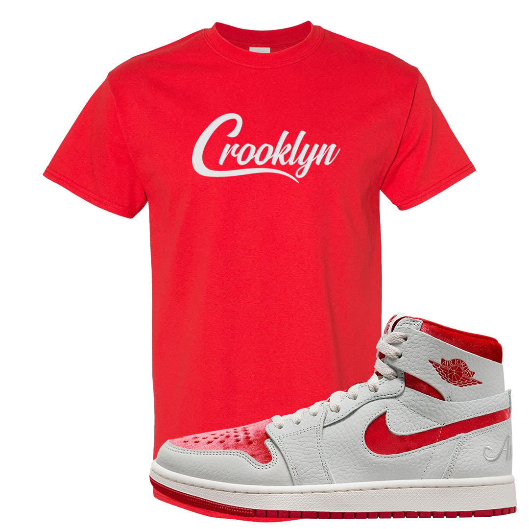 Valentine's Day CMFT Zoom 1s T Shirt | Crooklyn, Red