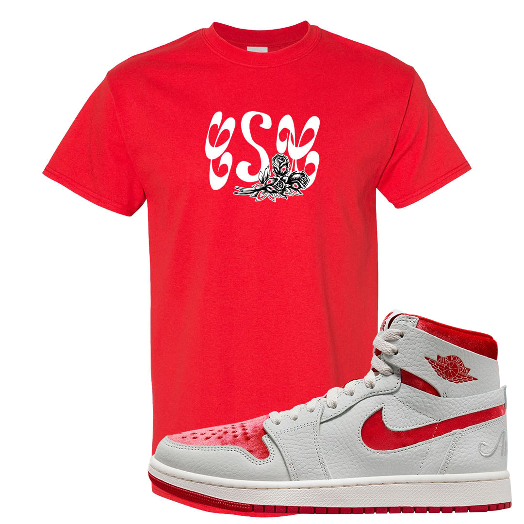 Valentine's Day CMFT Zoom 1s T Shirt | Certified Sneakerhead, Red