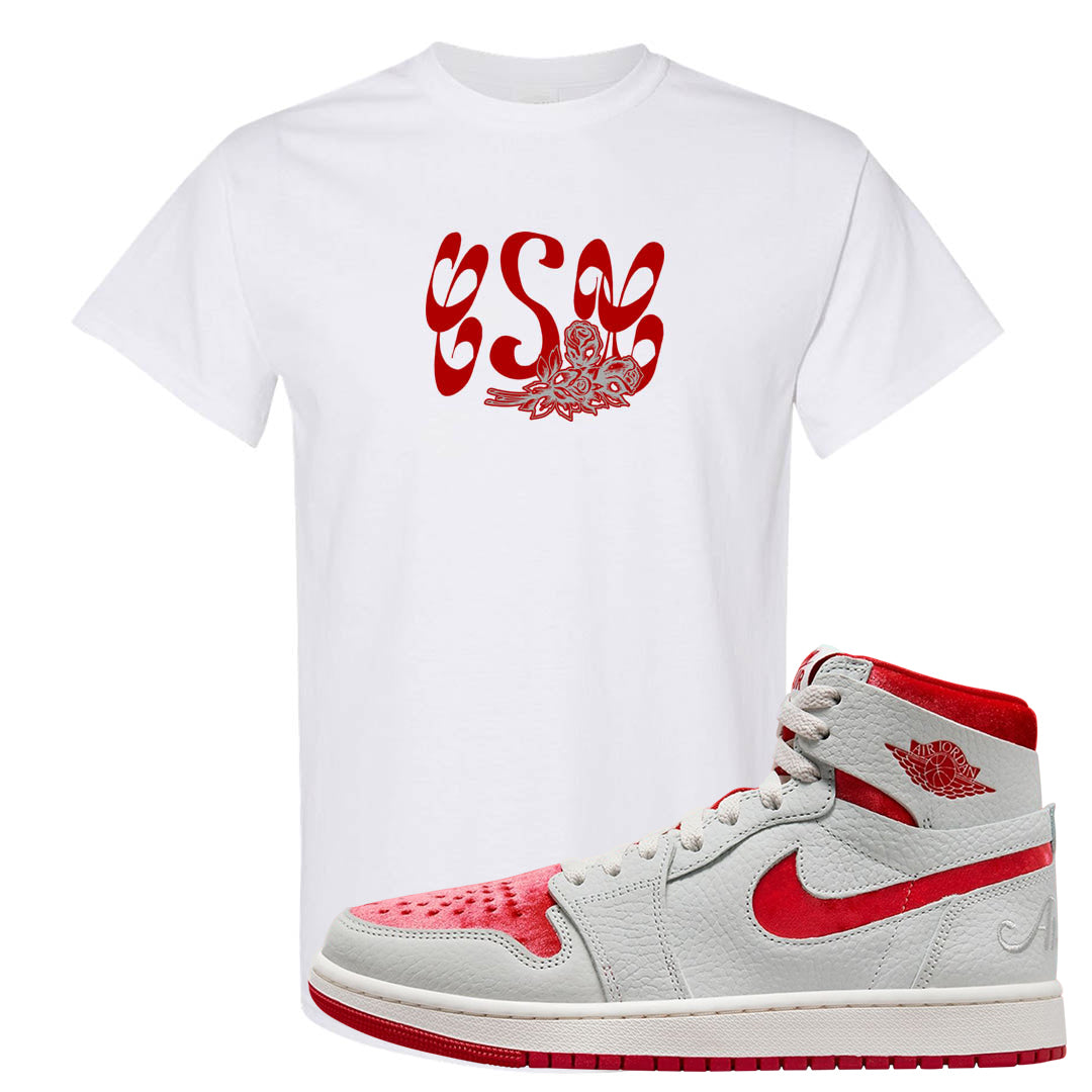 Valentine's Day CMFT Zoom 1s T Shirt | Certified Sneakerhead, White