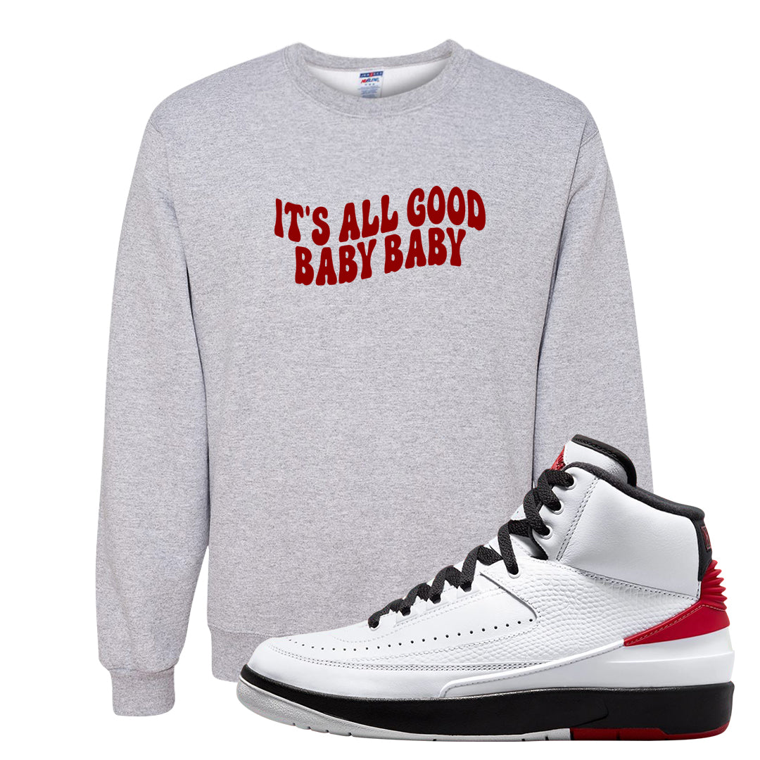 Chicago 2s Crewneck Sweatshirt | All Good Baby, Ash