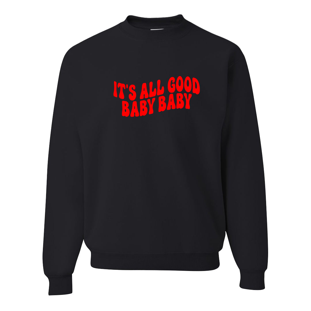 Chicago 2s Crewneck Sweatshirt | All Good Baby, Black