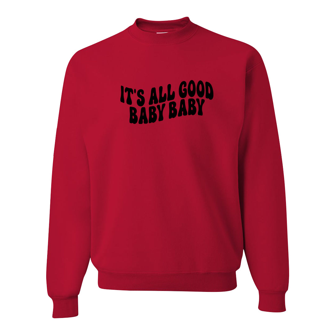 Chicago 2s Crewneck Sweatshirt | All Good Baby, Red