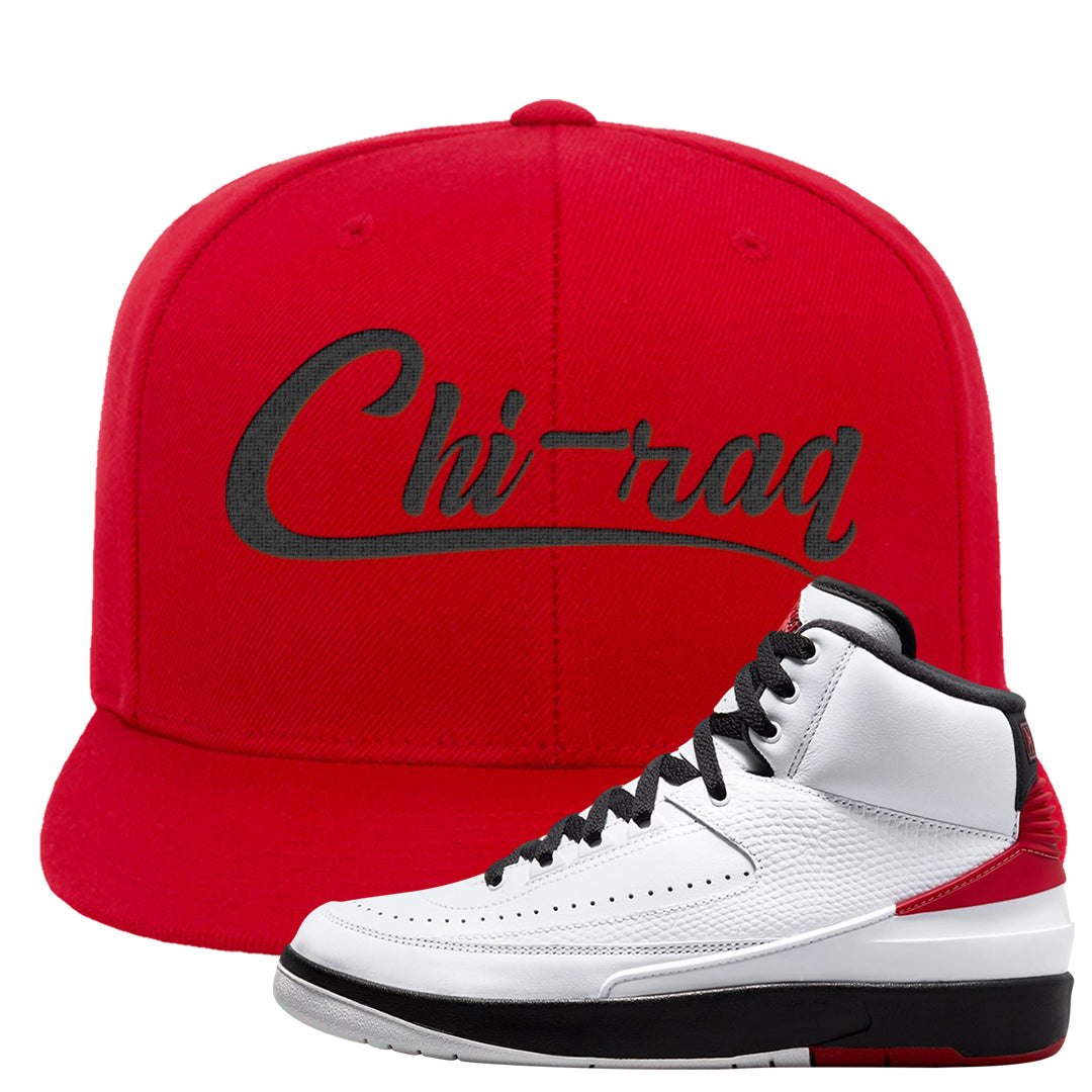 Chicago 2s Snapback Hat | Chiraq, Red